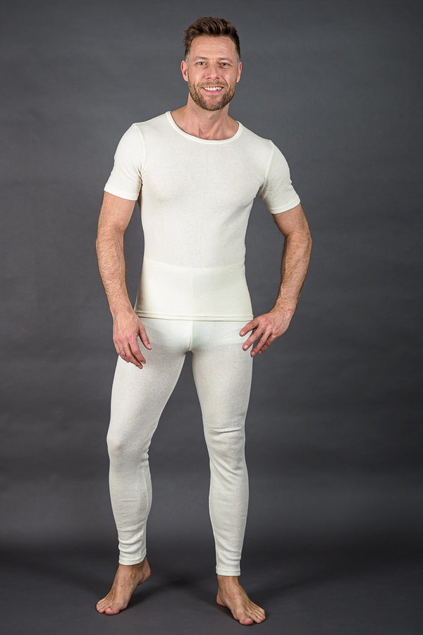Lammwolle unisex Unterhemd mit kurzem Arm